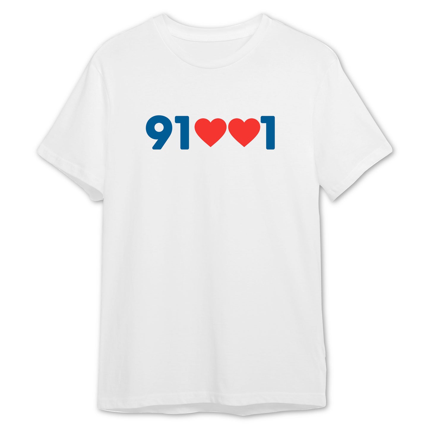 91001 Tee (White/Red)