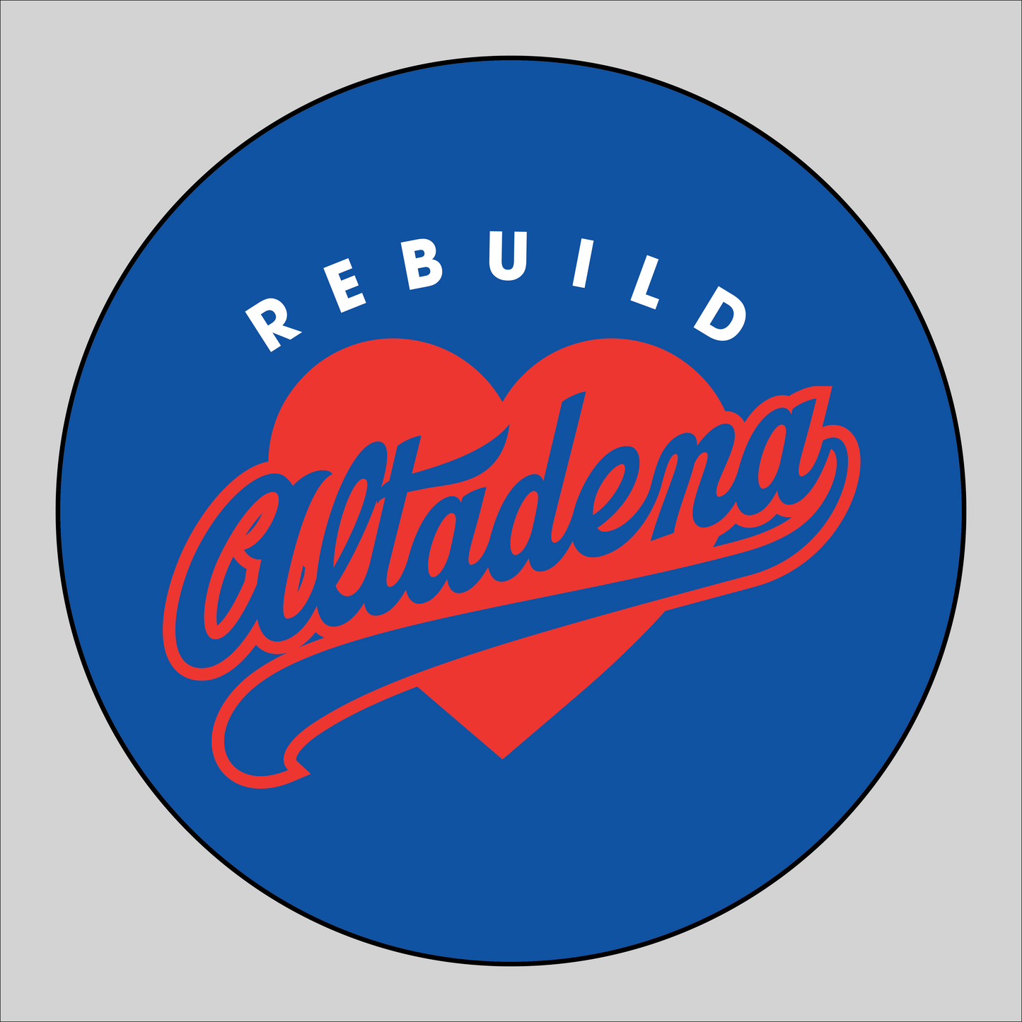 3" Rebuild Altadena Decal