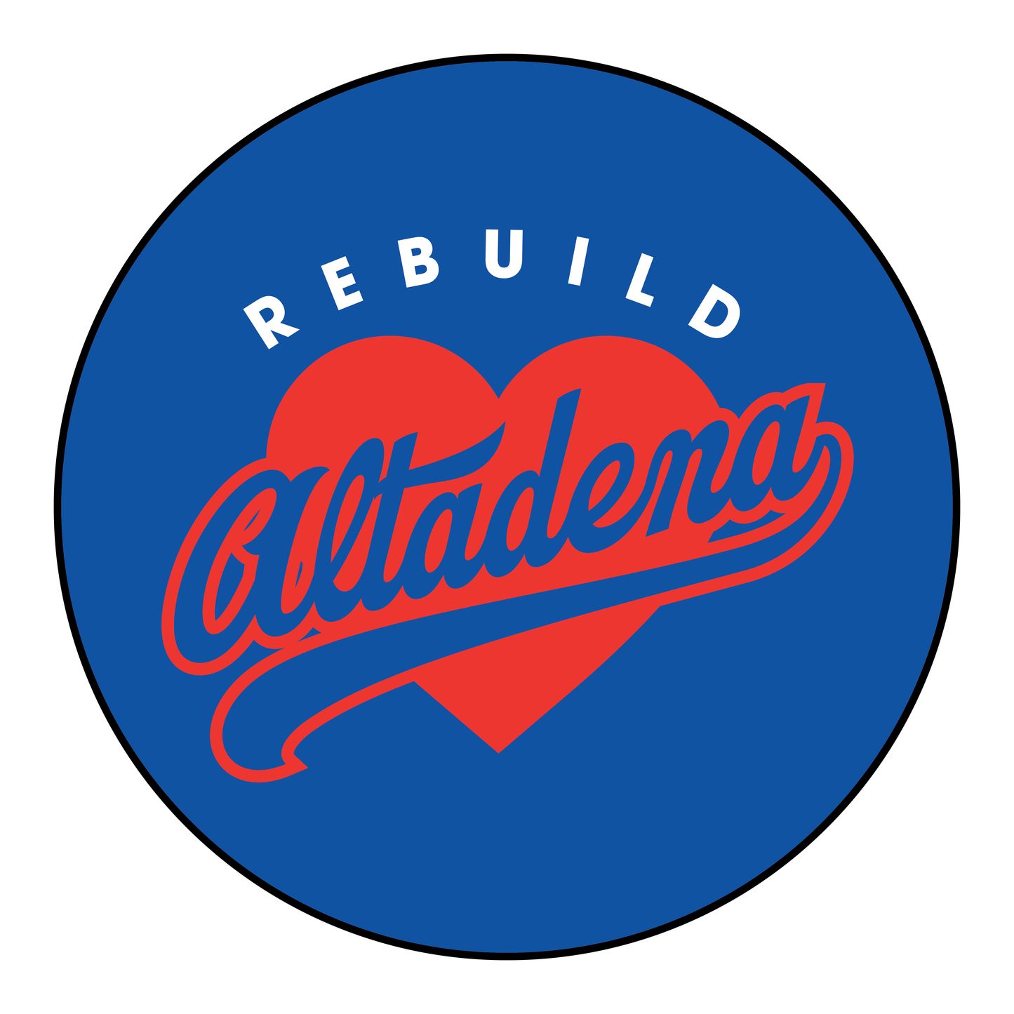 3" Rebuild Altadena Decal
