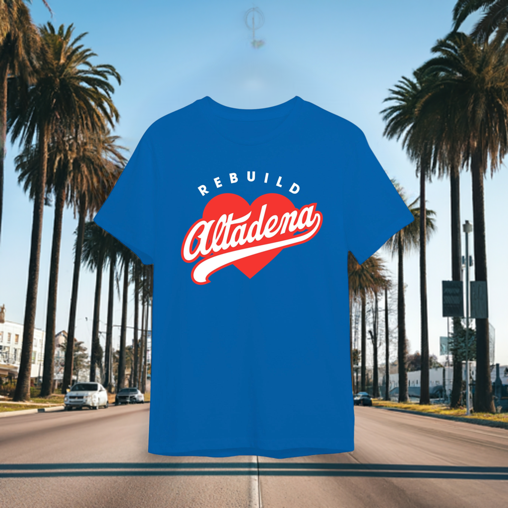Rebuild Altadena Tee (Dodger Blue)