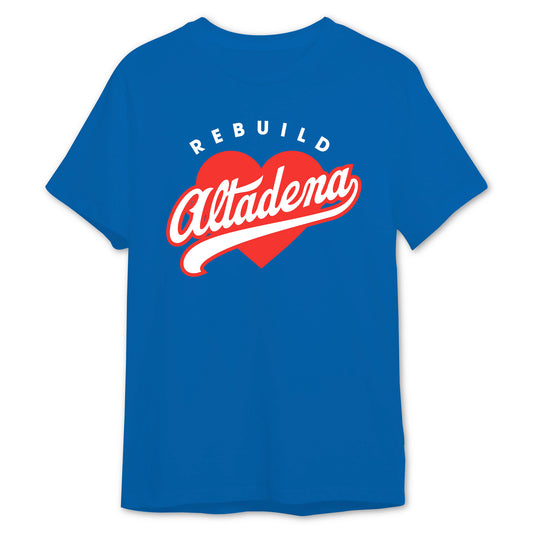 Rebuild Altadena Tee (Dodger Blue)